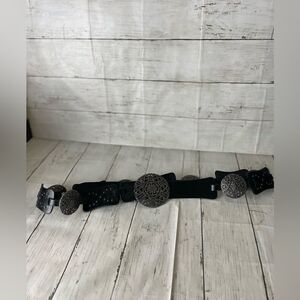 Black Leather Buckle Size XL